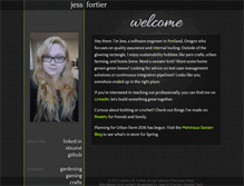 Tablet Screenshot of jessfortier.com
